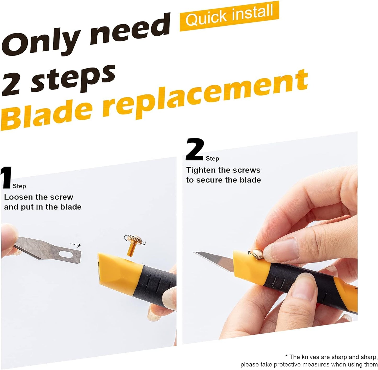 Tolesa Craft Knife Set Soft Rubber Grip 13 SK5 Steel Blades for XPS Foam Models Artwork Paper Leather Wallpaper Film Plastic Wood Fabric Clay