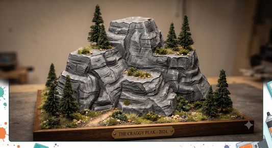 DIY Craggy Peak Mountain Diorama: Illustrated Step-by-Step