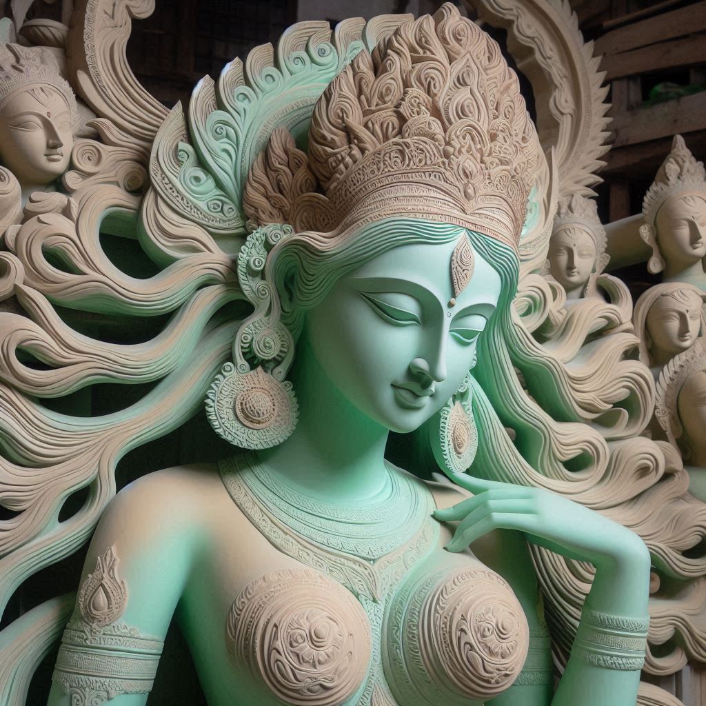 Create a Stunning Indian Temple Female Statue with XPS Foam Using Ancient Techniques!