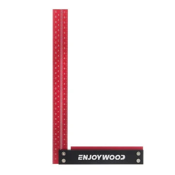 Precision Square Right Angle Ruler 300mm T Speed Measurements Ruler for Measuring Marking Hobby Woodworking Carpenters Aluminum