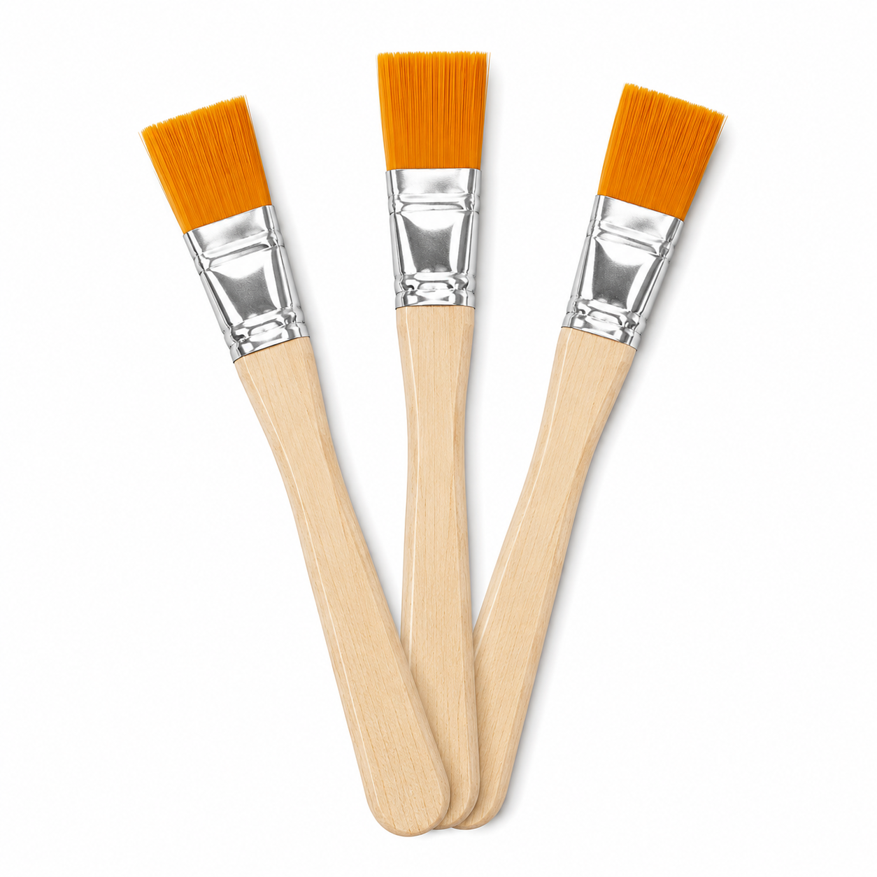 Flat Crafting Brushes for XPS Foam – 3 Pack (1.1cm Width)