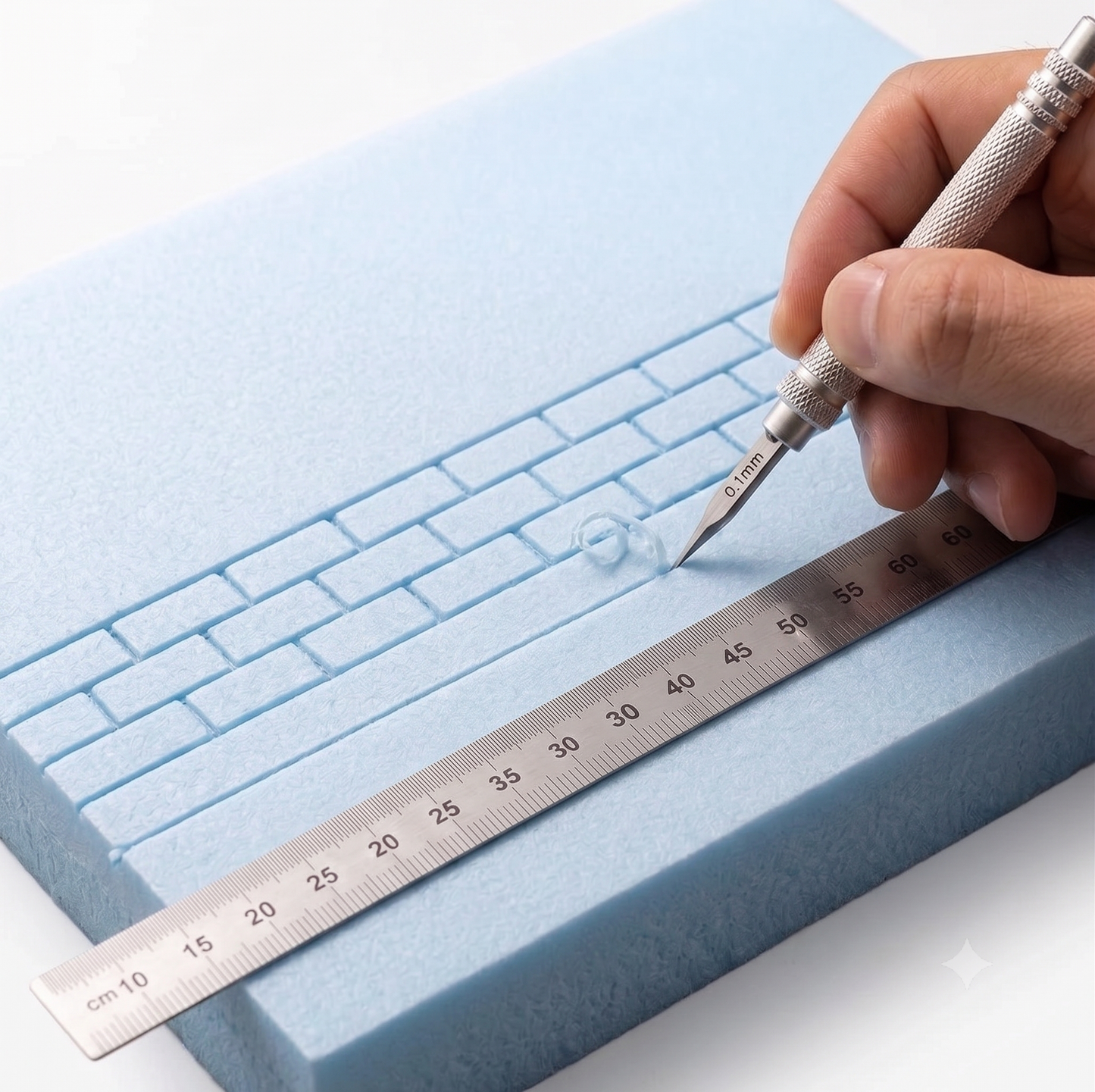 Premium 60cm Stainless Steel Rule - Master Measure Tool for Crafting, DIY, Multi-Use Applications