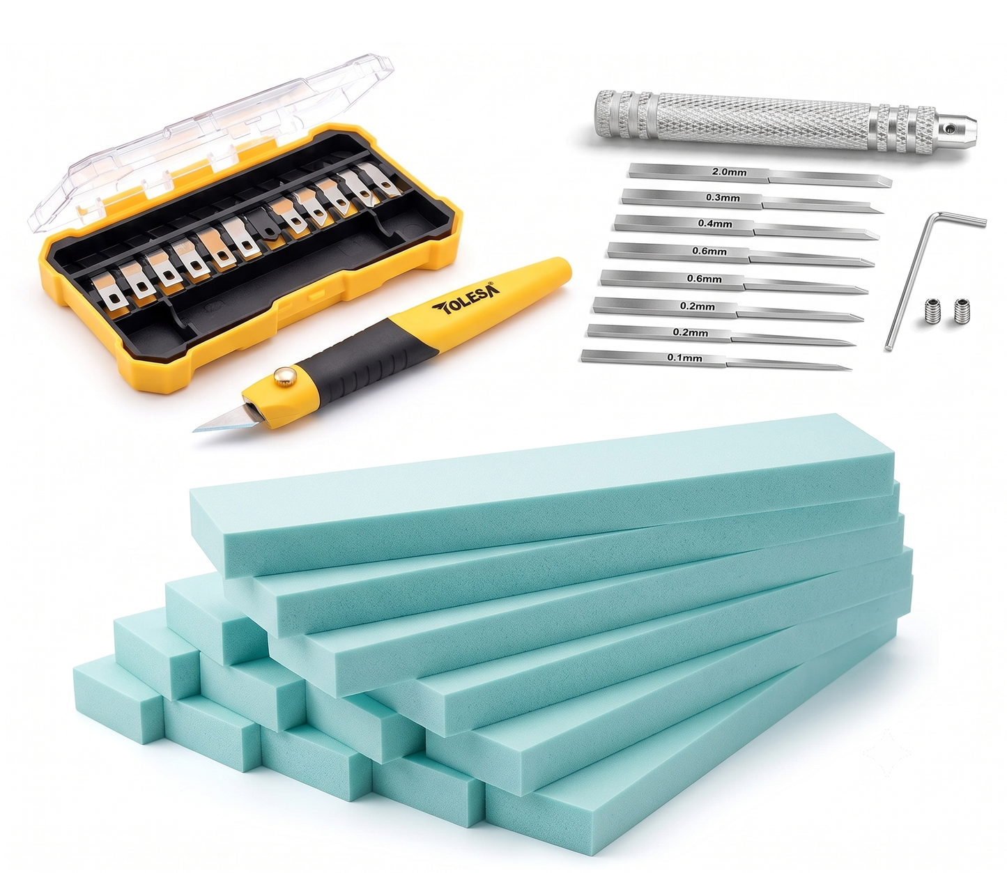 The Ultimate XPS Foam Scoring, Sculpting, Shaping & Carving Kit