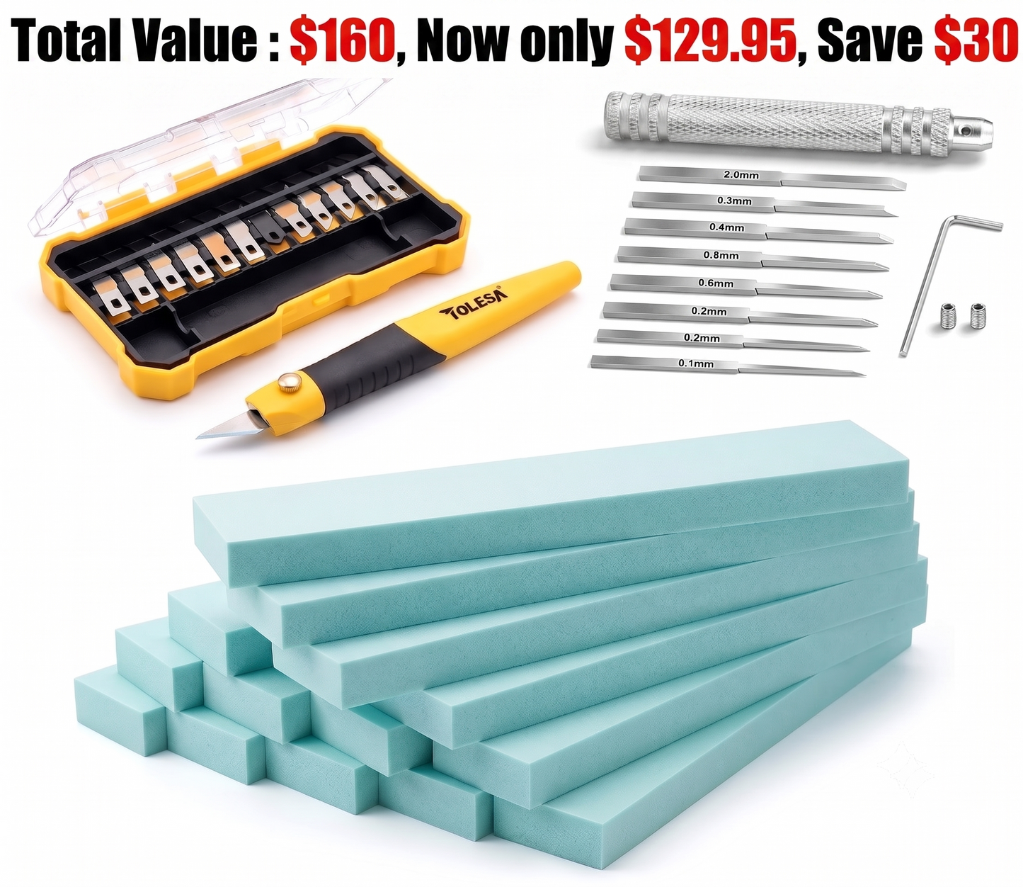 The Ultimate XPS Foam Scoring, Sculpting, Shaping & Carving Kit