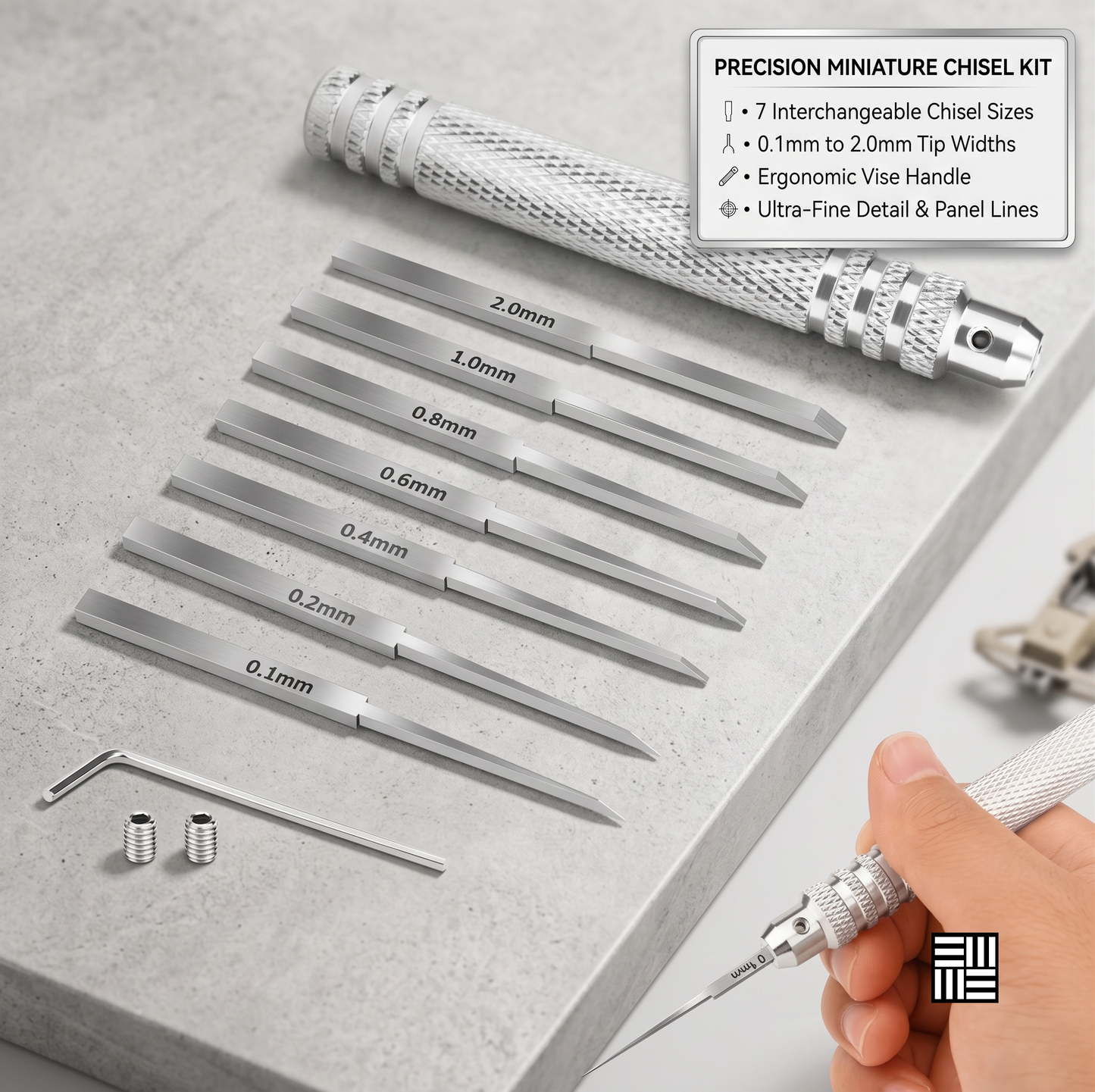 Ultimate Precision Detailing & XPS Foam Multi-Use Carving & Scriber Tool Kit