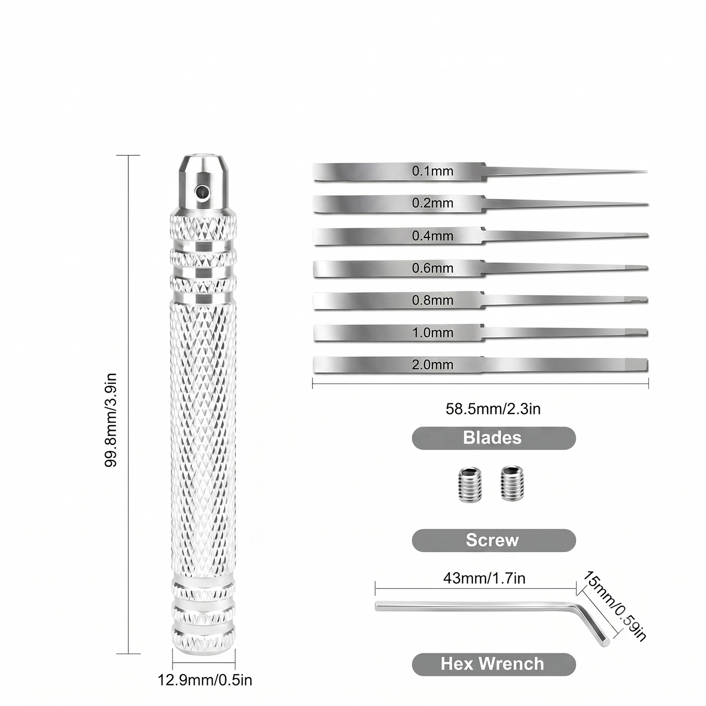 Ultimate Precision Detailing & XPS Foam Multi-Use Carving & Scriber Tool Kit